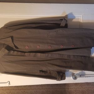 Mac & Jac army green trench coat size 12